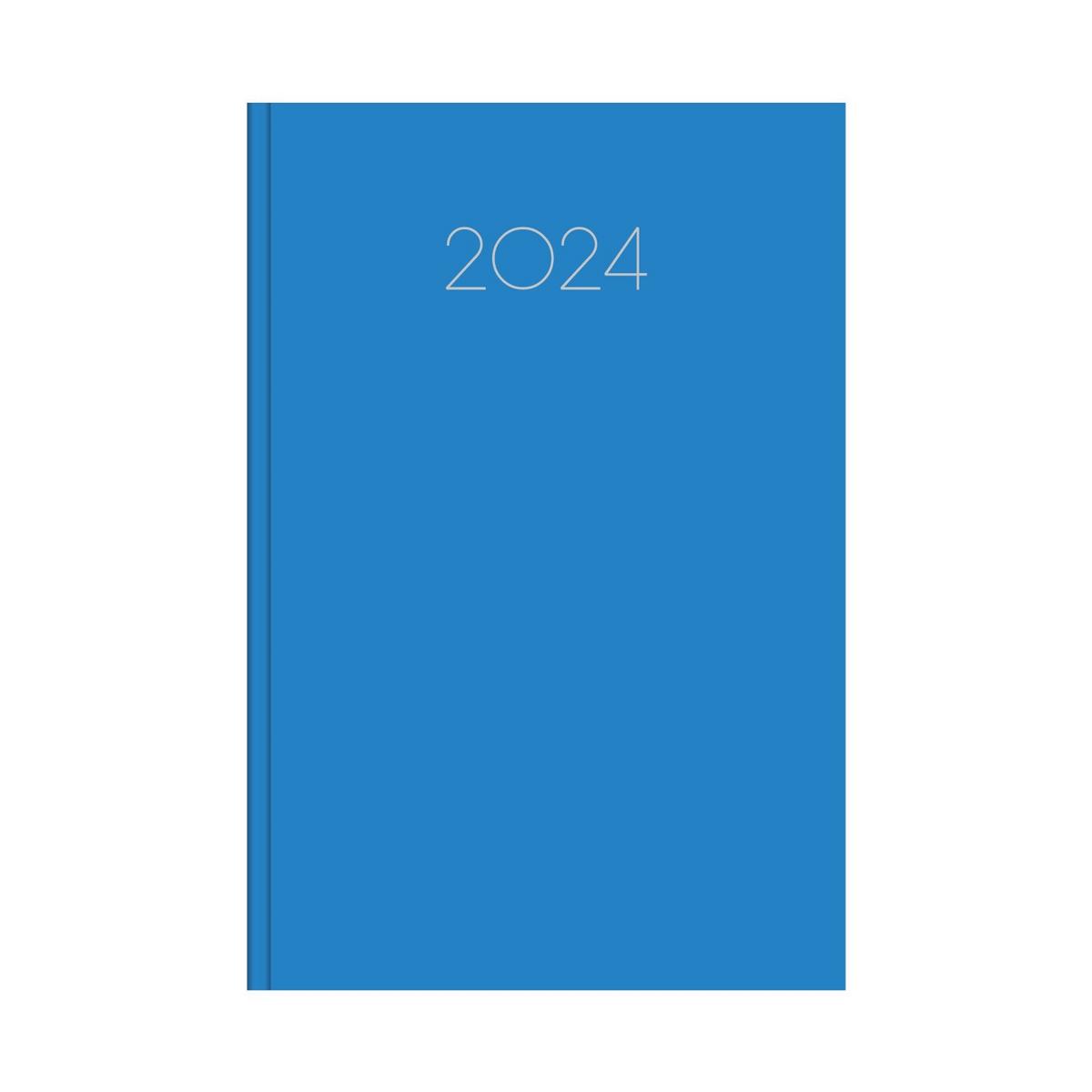 Ημερήσιο ημερολόγιο 2024 simple μπλε ανοικτό 14 x 21 cm